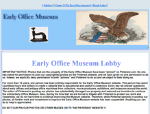 Tablet Screenshot of officemuseum.com